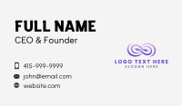 Abstract Loop Symbol Business Card Image Preview