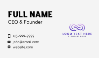 Abstract Loop Symbol Business Card Image Preview