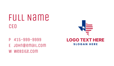 Campaign Texas Map Business Card Image Preview