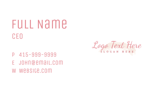 Makeup Boutique Stylist Business Card Design Image Preview