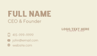 Company Brand Wordmark Business Card Image Preview