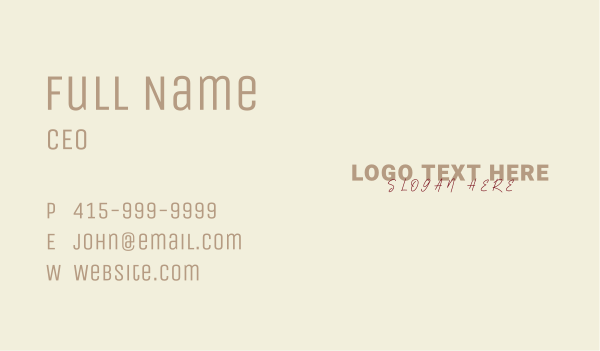 Company Brand Wordmark Business Card Design Image Preview