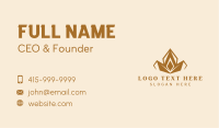 Gold Jewel Crown  Business Card Image Preview