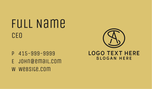 Professional Enterprise Monogram Business Card Design Image Preview