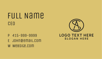 Professional Enterprise Monogram Business Card Image Preview