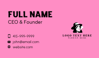 Woman Smoke Fashion Business Card Preview