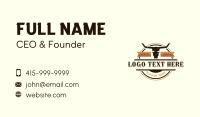 Animal Bull Horn Business Card Design