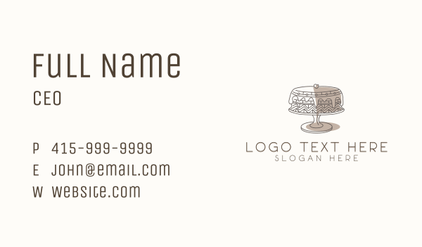 Dessert Cake Baking Business Card Design Image Preview