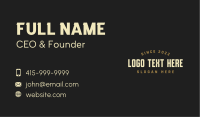 Advertising Company Wordmark Business Card Image Preview