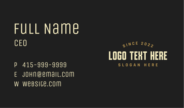 Advertising Company Wordmark Business Card Design Image Preview