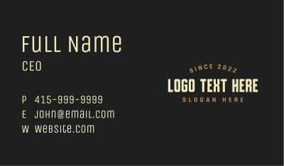 Advertising Company Wordmark Business Card Image Preview