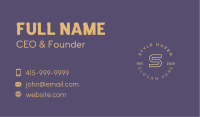 Classic Circle Business Business Card Design