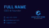 Cube Letter G Business Card Design