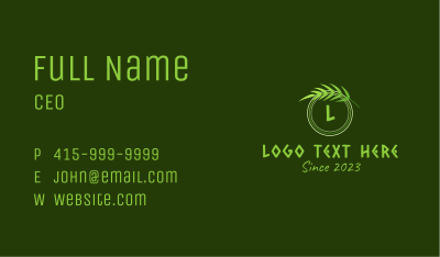 Outdoor Nature Letter  Business Card Image Preview