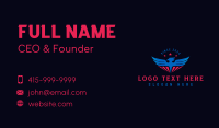 Patriotic American Eagle  Business Card Preview