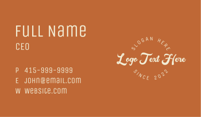 Classic Round Business Business Card Image Preview