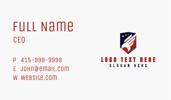 American Eagle Air Force Business Card Design Image Preview