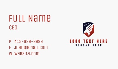 American Eagle Air Force Business Card Image Preview