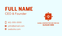 Orange House Arrow Business Card Image Preview