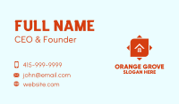 Orange House Arrow Business Card Image Preview