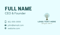 Yoga Woman Tree Business Card Preview