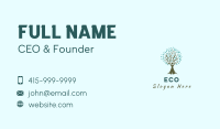 Yoga Woman Tree Business Card Image Preview