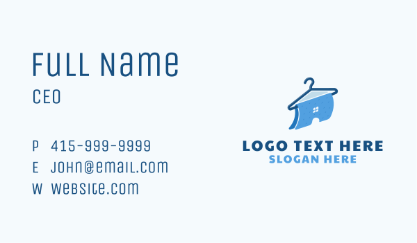 Laundry House Clothing Business Card Design Image Preview