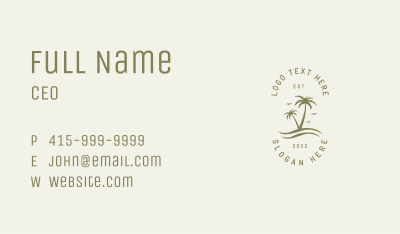 Tropical Nature Apparel Business Card Image Preview