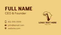 African Giraffe Business Card Image Preview