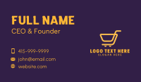 Retail Shopping Cart Business Card Preview