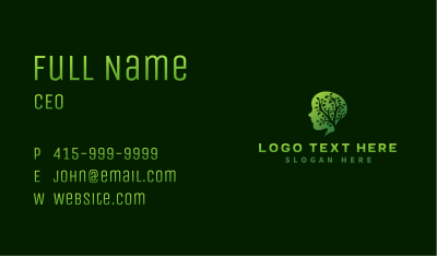 Child Tree Head Business Card Image Preview