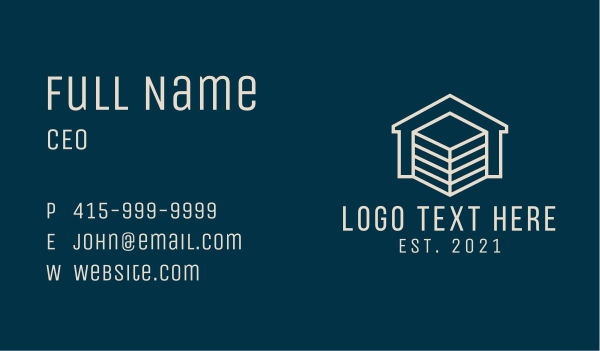 Cargo Container Delivery  Business Card Design Image Preview
