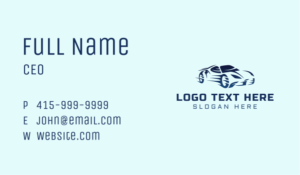 Fast Car Automotive Business Card Design Image Preview