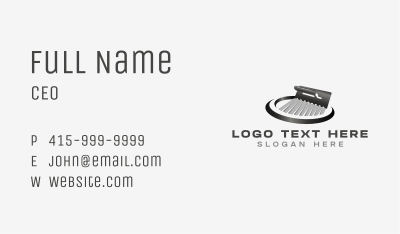 Trowel Masonry Cement Business Card Image Preview