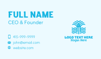 Blue Palm River  Business Card Design