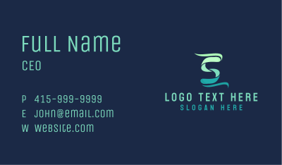 Media Agency Letter S Business Card Image Preview
