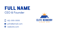 Blue Roof Sunset Business Card Image Preview