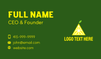 Triangle Lemon Fruit Business Card Design