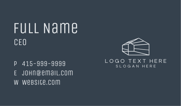 House Architecture Property Business Card Design Image Preview