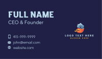 Heating & Cooling Home Business Card Design