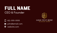 Luxury Lion Shield  Business Card Image Preview