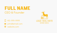 Golden Deer Coin  Business Card Preview