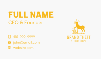 Golden Deer Coin  Business Card Image Preview
