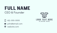 Agency Letter T Business Card Design