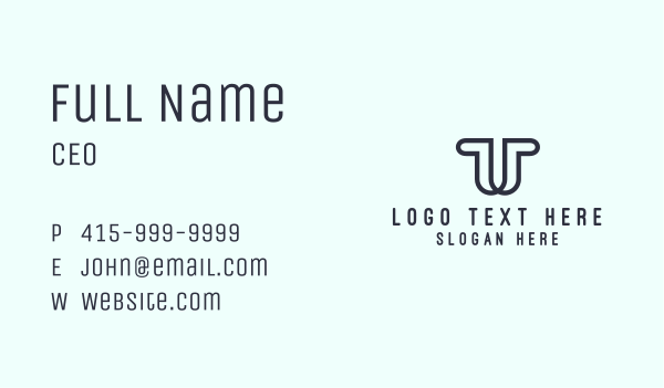 Agency Letter T Business Card Design Image Preview