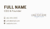 Premium Fashion Signature Wordmark Business Card Image Preview
