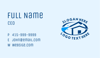 House Clean Pressure Washer Business Card Image Preview
