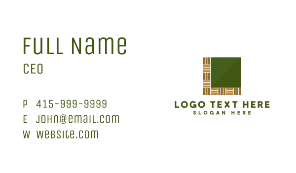 Tile Flooring Parquet Business Card Design Image Preview
