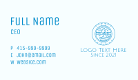 Blue Fisherman Badge Business Card Image Preview