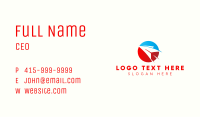 Flight Paper Plane Business Card Image Preview